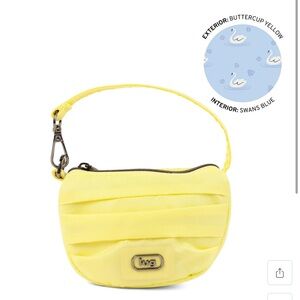 Disco Pleated Pouch Buttercup Yellow